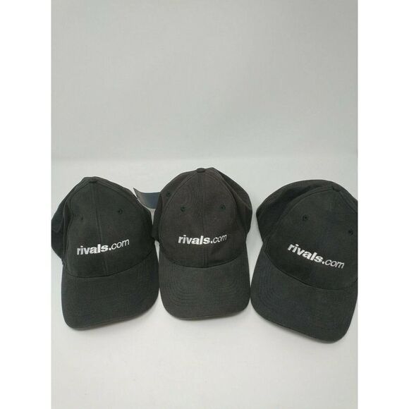 Rivals.Com Mens Baseball Cap, Hat, Black, Stretch - Picture 1 of 5